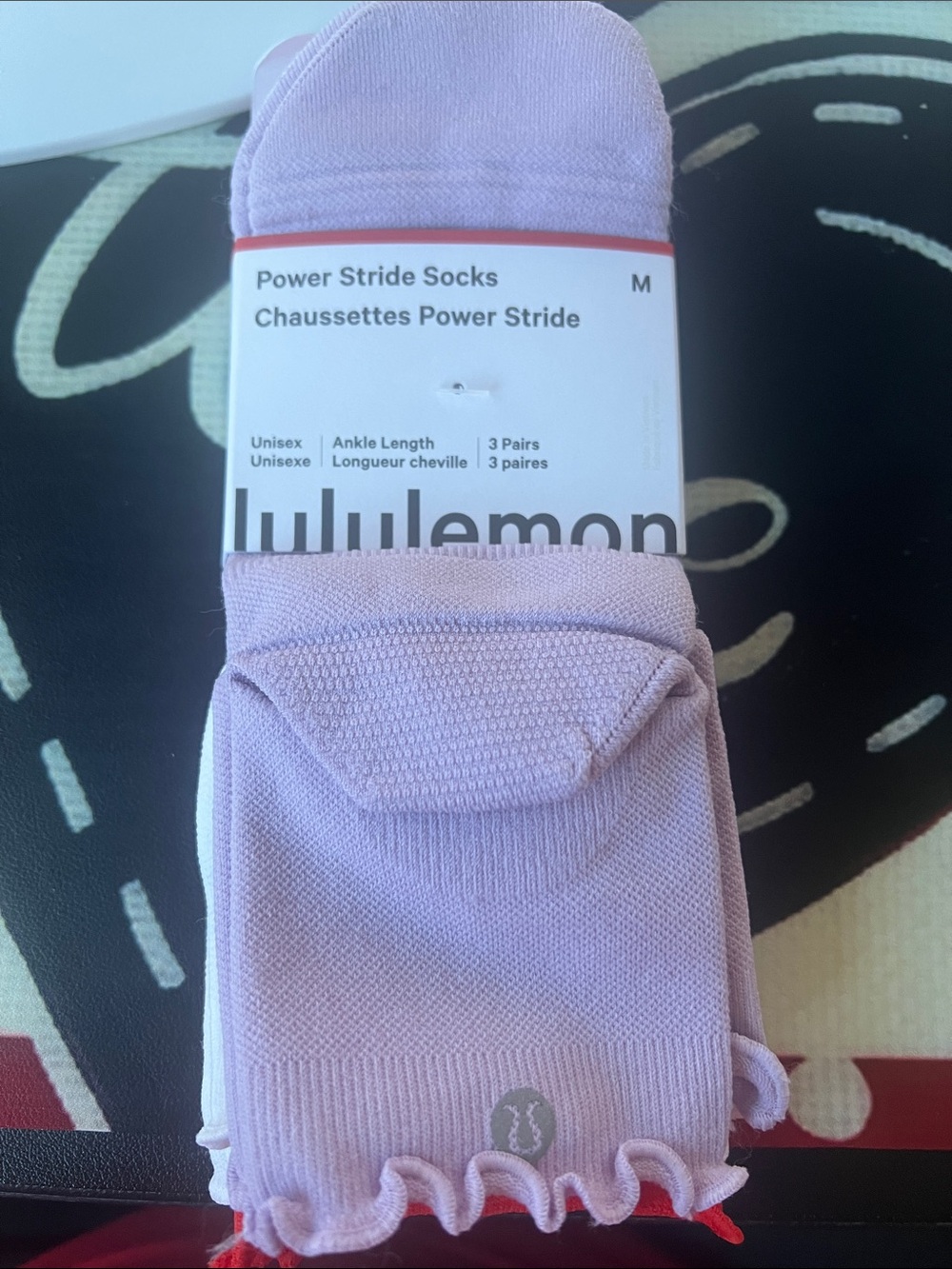 Power Stride Socks (3-Pack). Unisex
